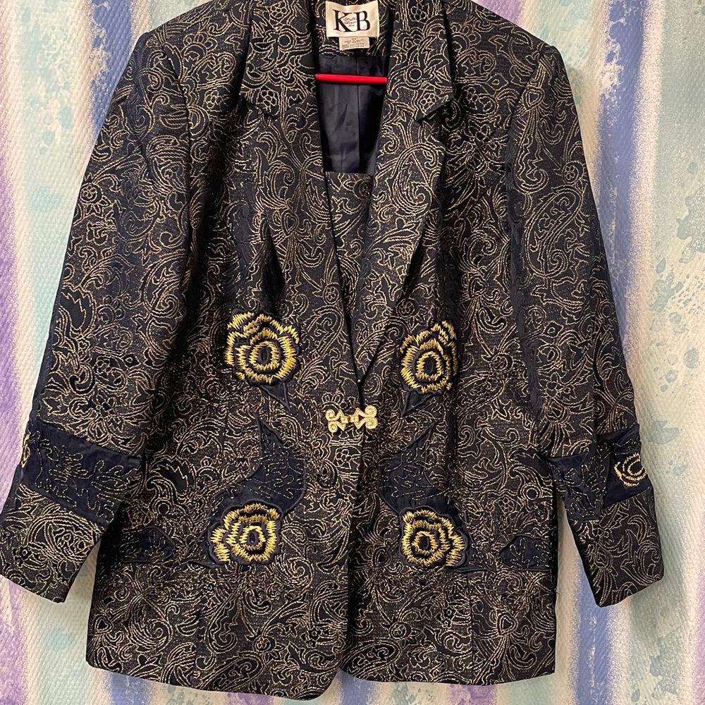 Stella Louise for KB navy floral blazer 14W